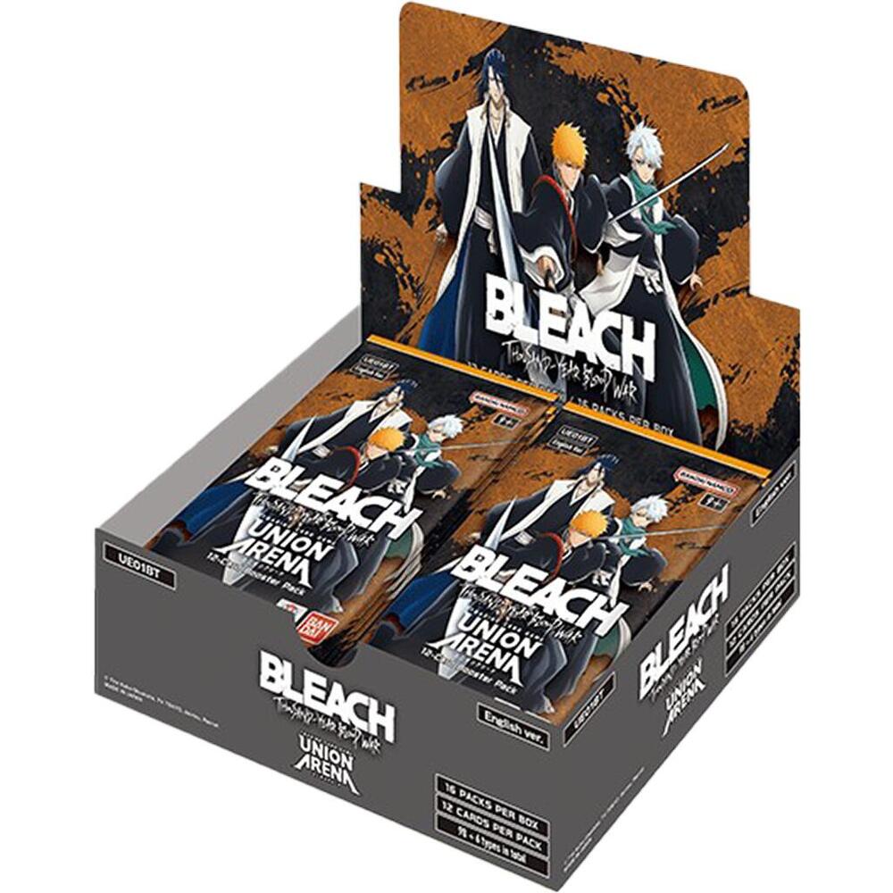 The image shows a Union Arena Bleach Thousand Year Blood War booster box from the Union Arena Series. Sergio’s Collection