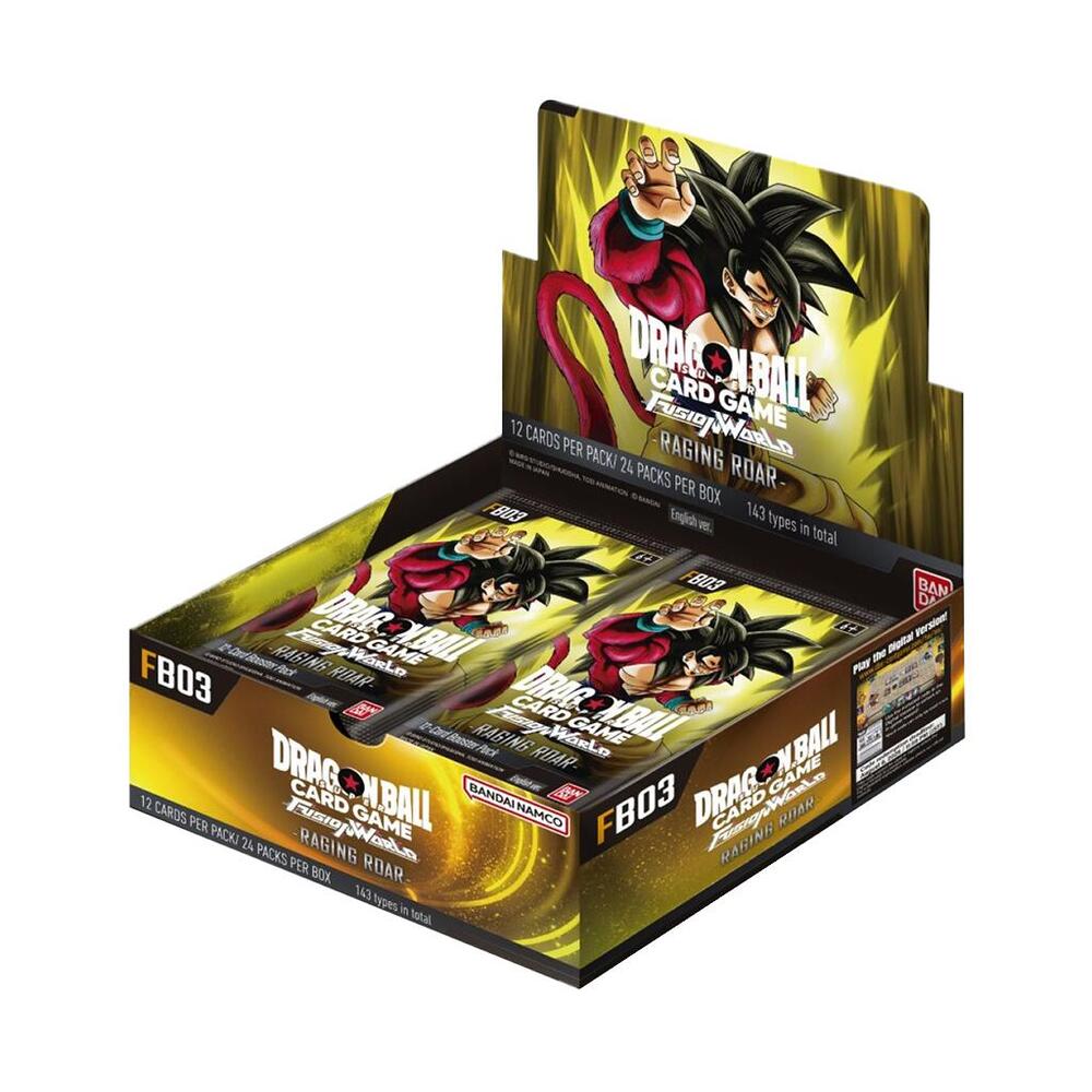 The image shows a Raging Roar Booster Box. Sergio’s Collection